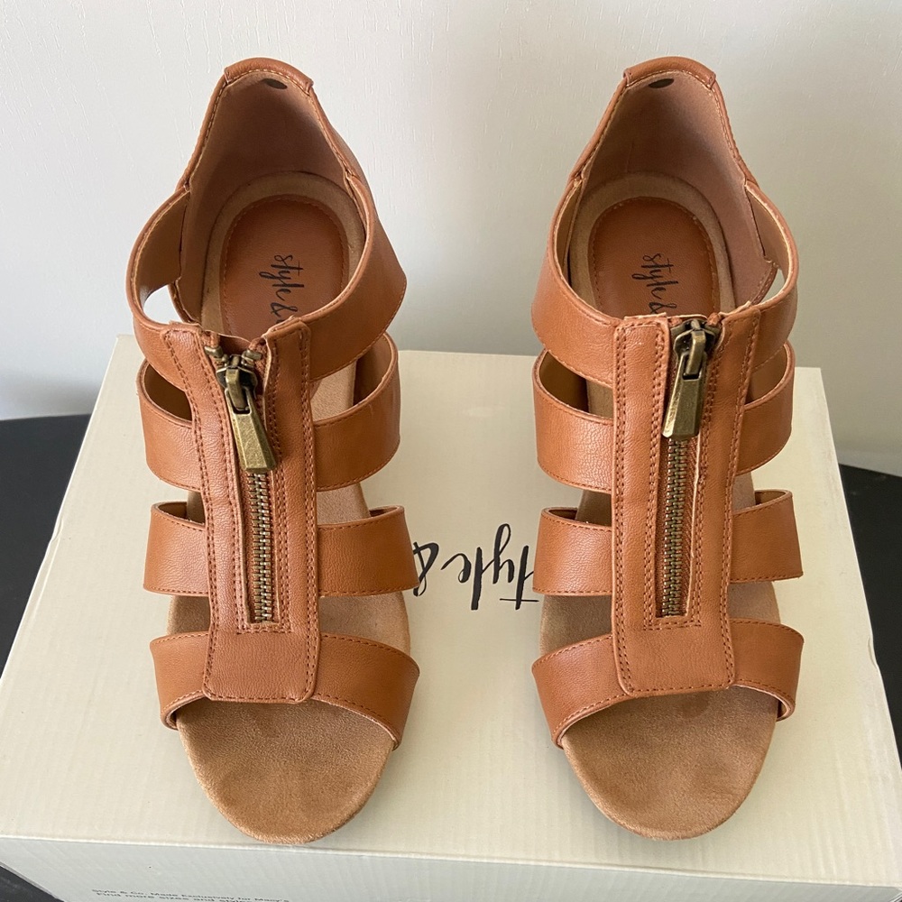Style and Co., 8.5M , Tan Wedge